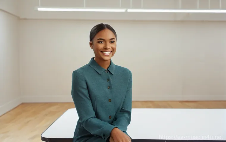 뮤지컬 배우와 캐스팅 디렉터의 관계 - **Prompt:** A young, confident female performer in her early twenties, with a radiant, genuine smile...