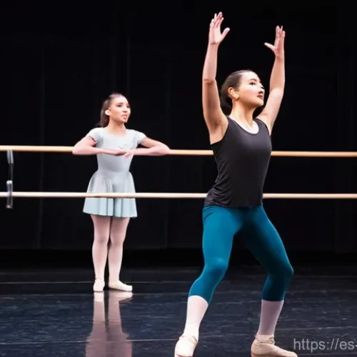 Home 1 뮤지컬 배우 해외 진출 성공 사례 - **Vibrant Musical Theatre Training in a Prestigious Academy**
A dynamic, brightly lit scene insi...