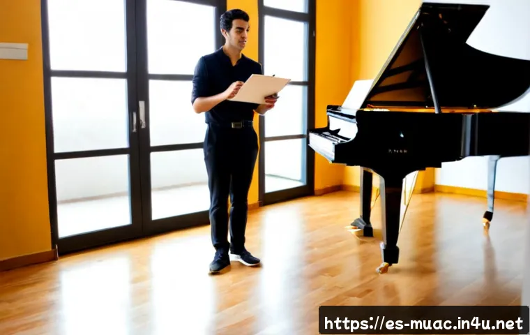 뮤지컬 배우를 위한 자격 취득 가이드 - Photorealistic Spanish musical theatre student in a bright Madrid-style performing arts studio, conf...